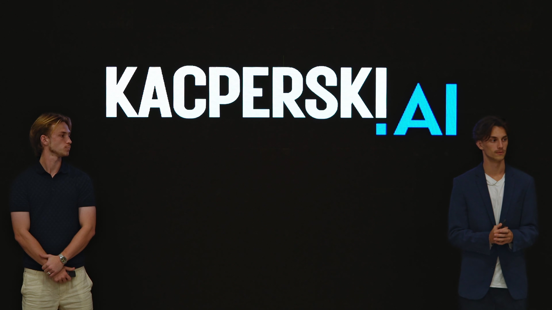 Kacperski.AI team members presenting their mission